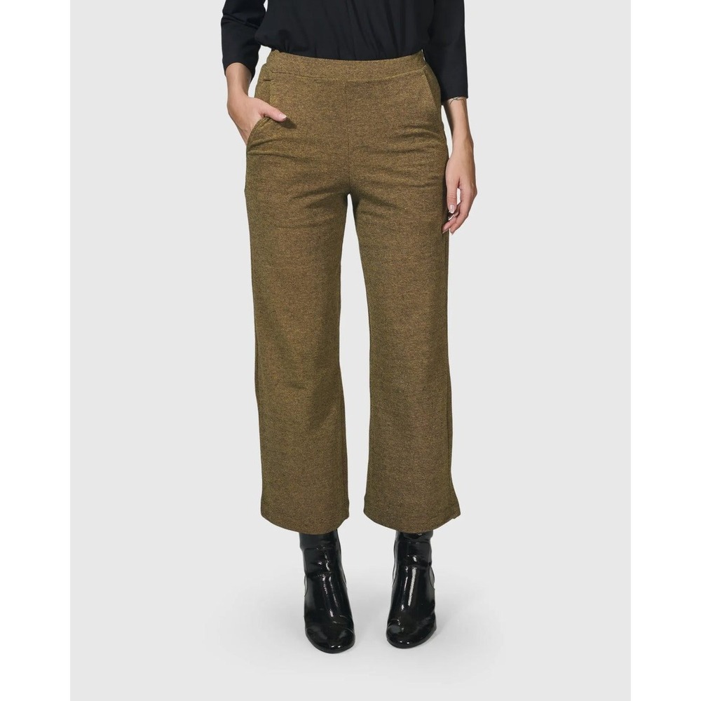 NEW Alembika Essential Cropped Pants Honey Womens 6-8